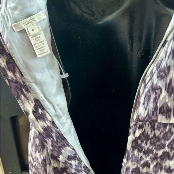 JCREW Animal Print Dress size 8 - Picture 7 of 7